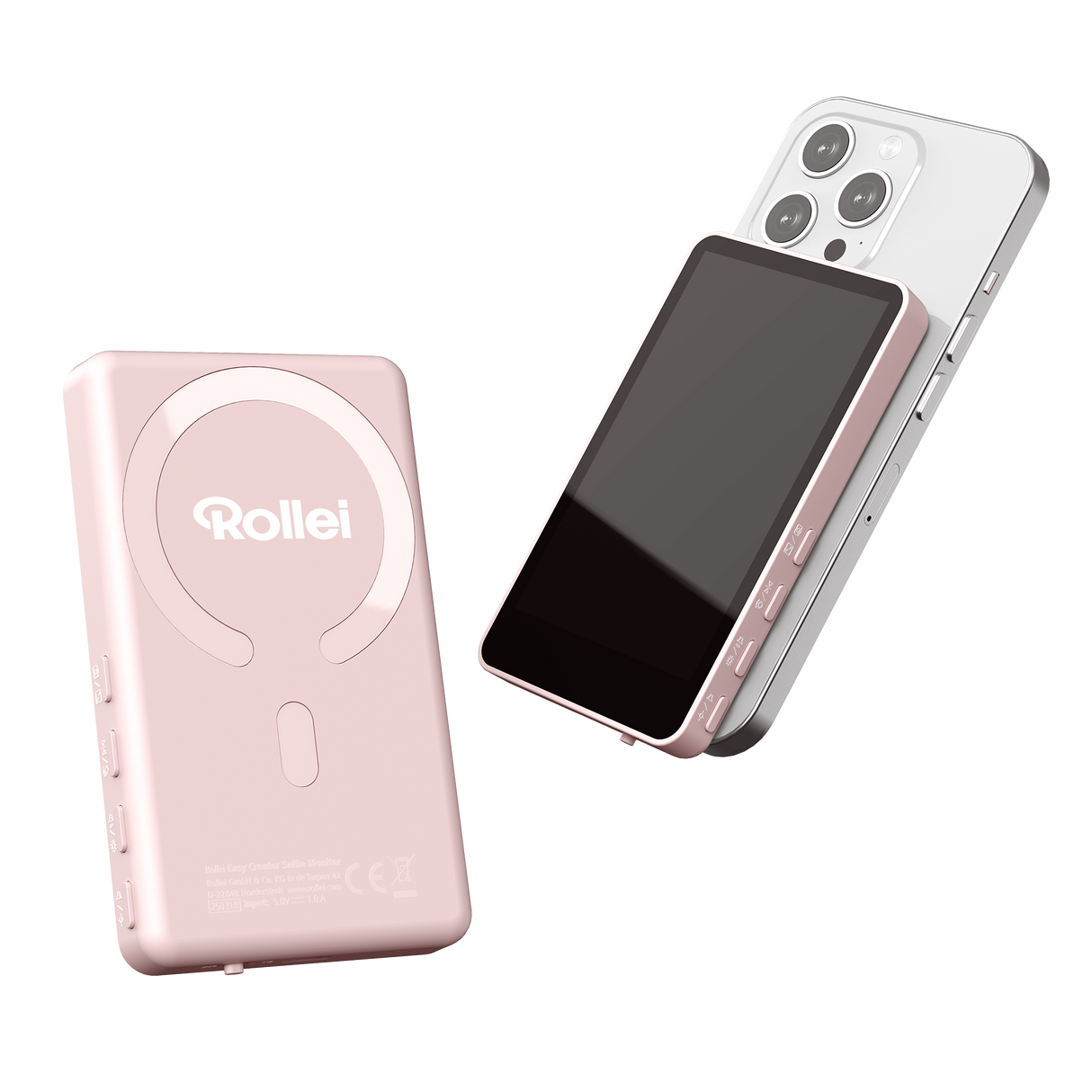 B-Ware Selfie Monitor | für Smartphones | Easy Creator Pink oder Weiß