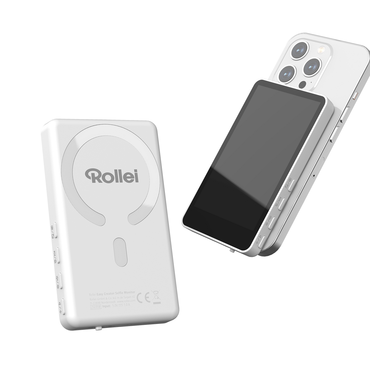 B-Ware Selfie Monitor | für Smartphones | Easy Creator Pink oder Weiß