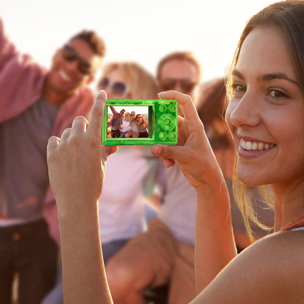 Compactline Pocket | Transparent Clear | 48 MP Digitalkamera mit 4K