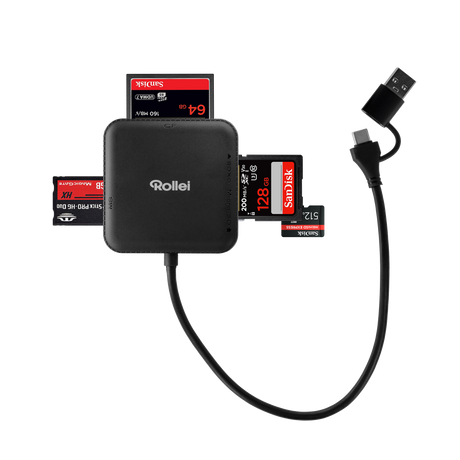 4-in-1 Kartenlesegerät | SD, CF, MS & microSD