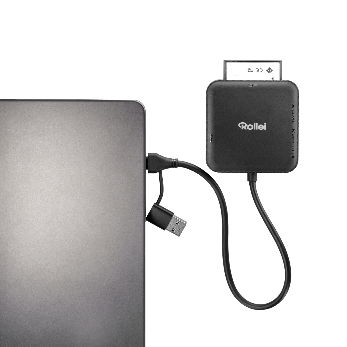 4-in-1 Kartenlesegerät | SD, CF, MS & microSD