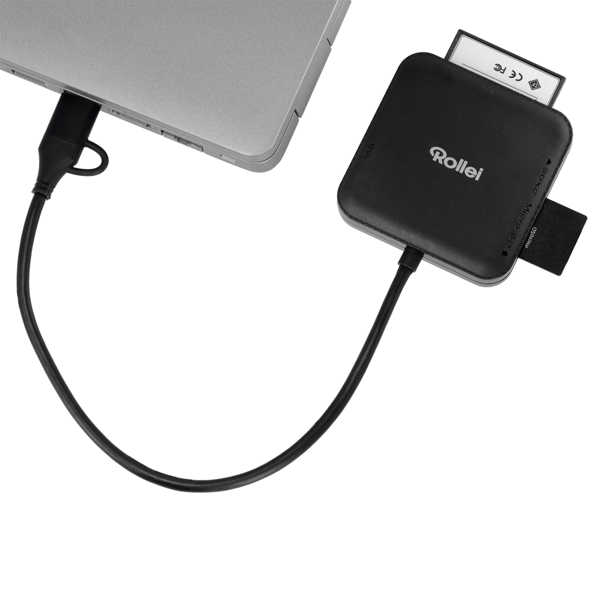 4-in-1 Kartenlesegerät | SD, CF, MS & microSD