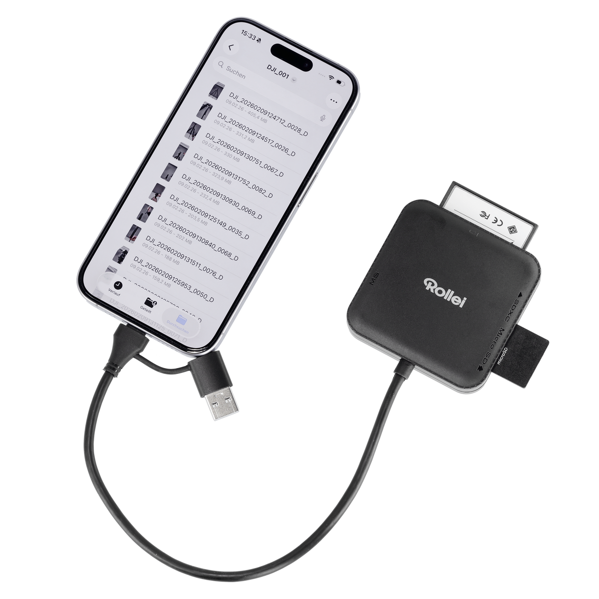 4-in-1 Kartenlesegerät | SD, CF, MS & microSD