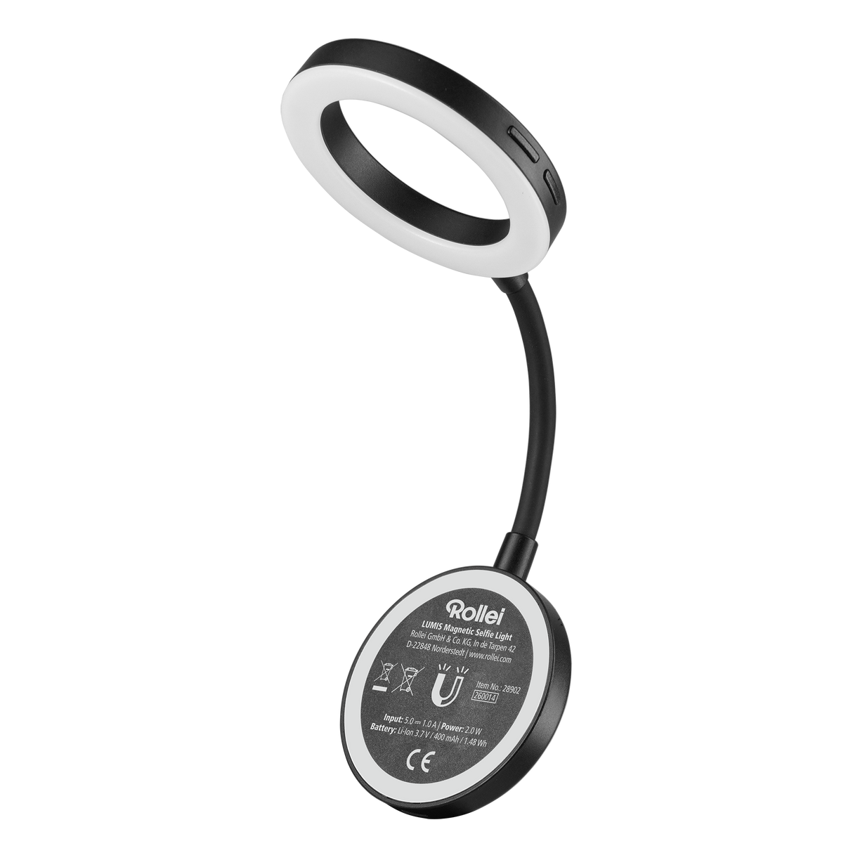 LUMIS Magnetisches LED-Ringlicht für Selfies